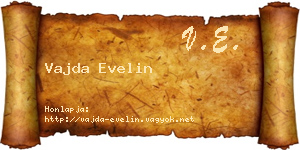 Vajda Evelin névjegykártya